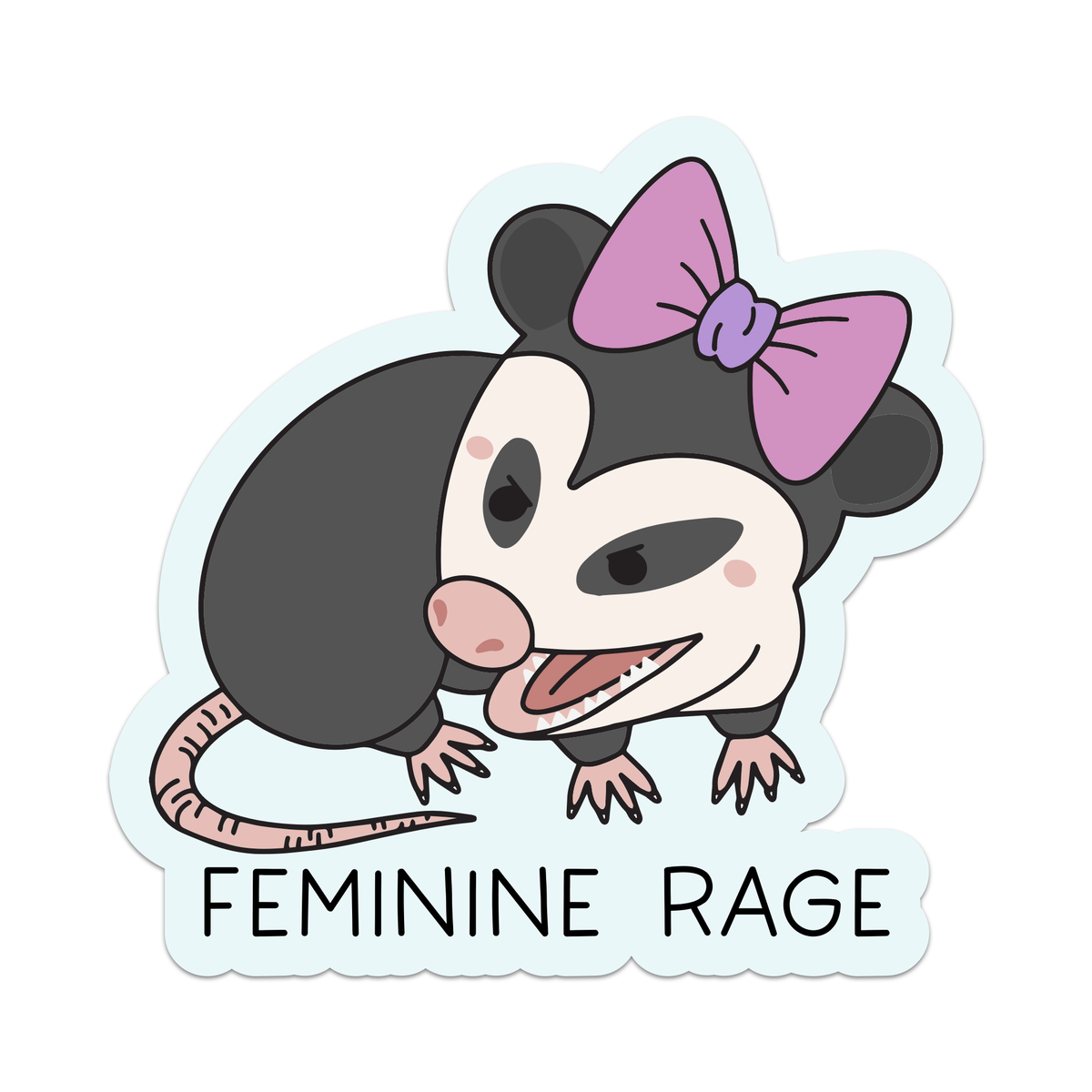 Mouthy Broad | Feminine Rage Vinyl Sticker