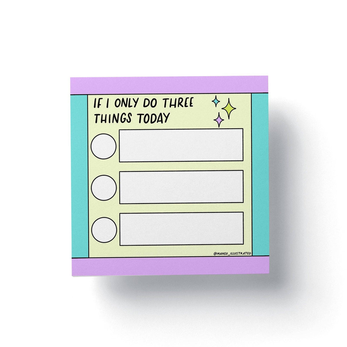 Notepad with a to-do list design on a white background