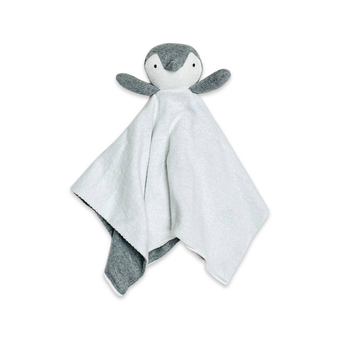 Organic Baby Lovey Penguin Security Blanket