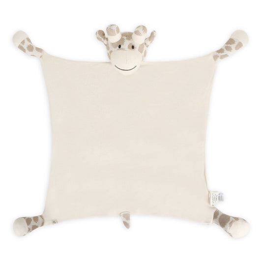 Organic Baby Lovey Security Blanket Giraffe Cuddle Cloth