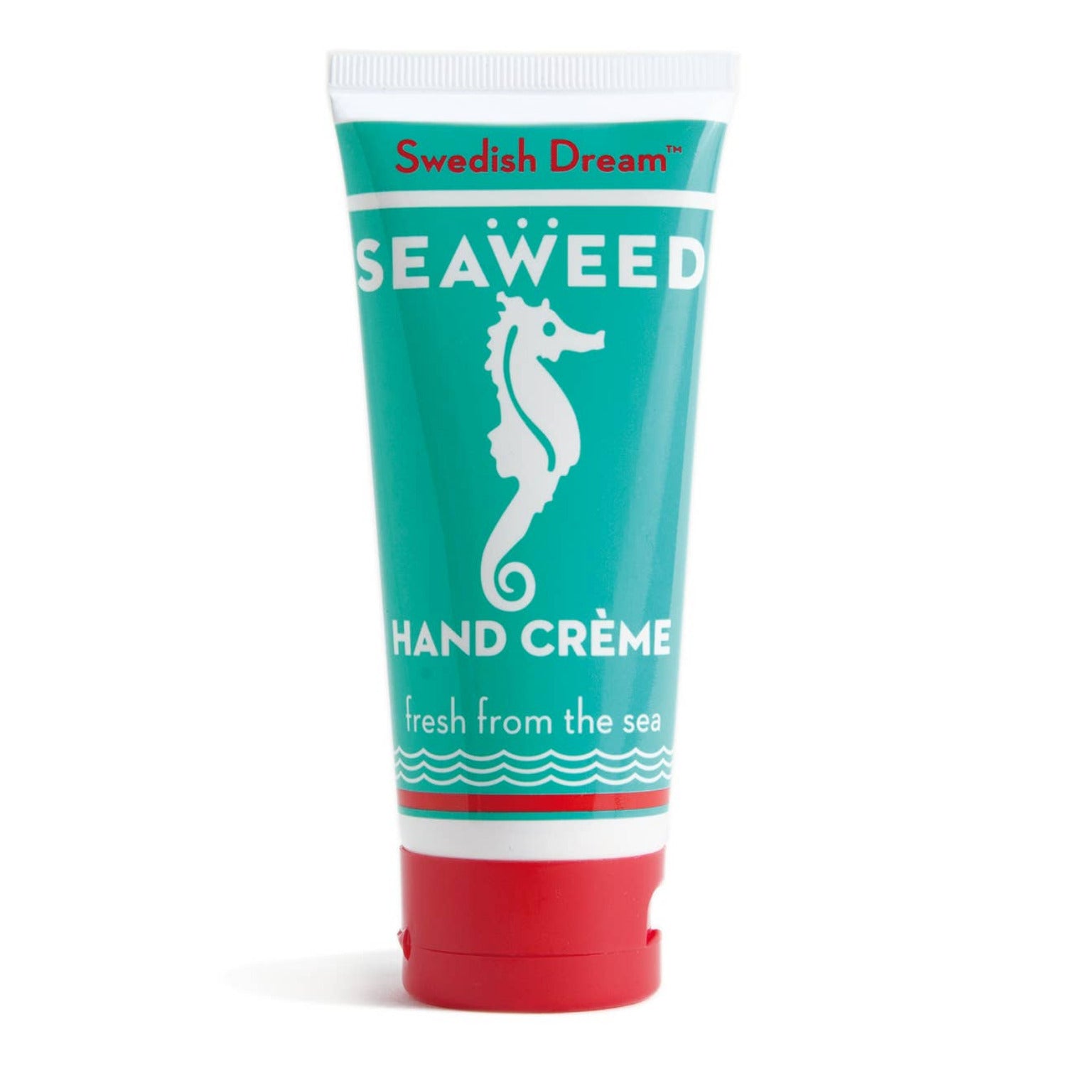Tube of Swedish Dream Seaweed Hand Crème on a white background