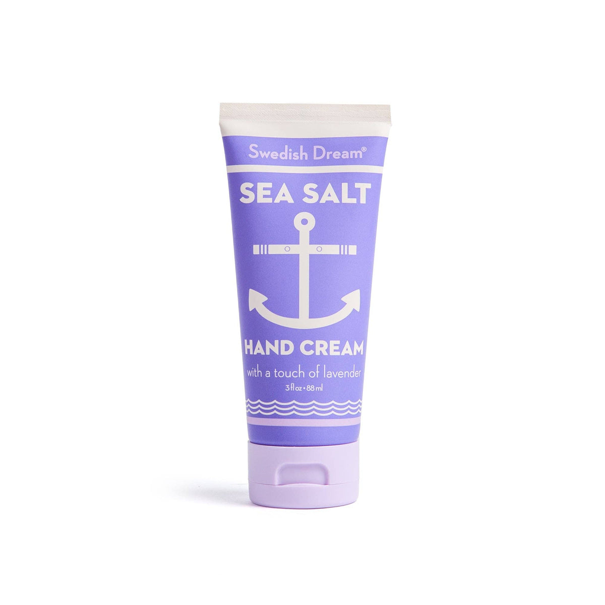 Tube of Swedish Dream Sea Salt Hand Cream on a white background