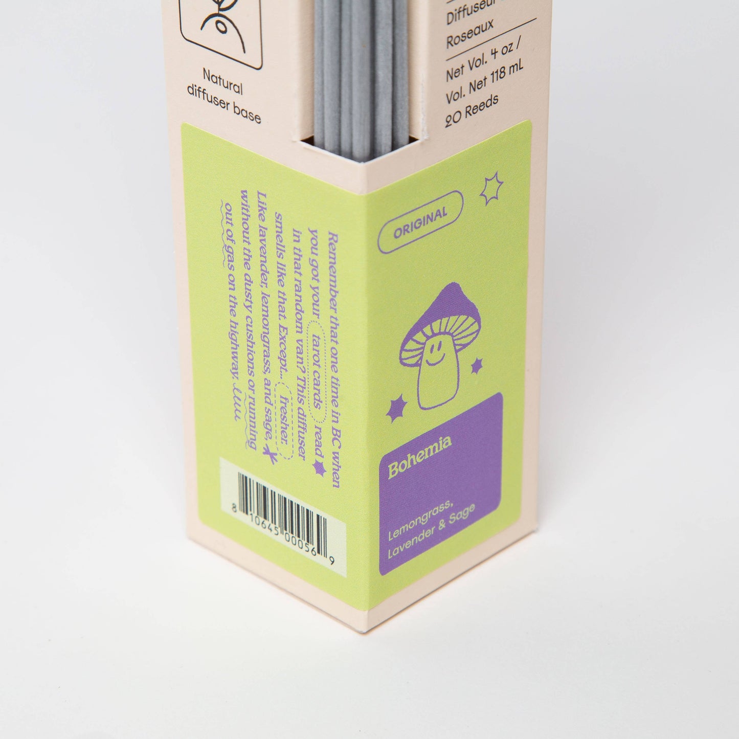 Milk Jar Candle Co | Bohemia - Lemongrass, Lavender & Sage 4oz Reed Diffuser