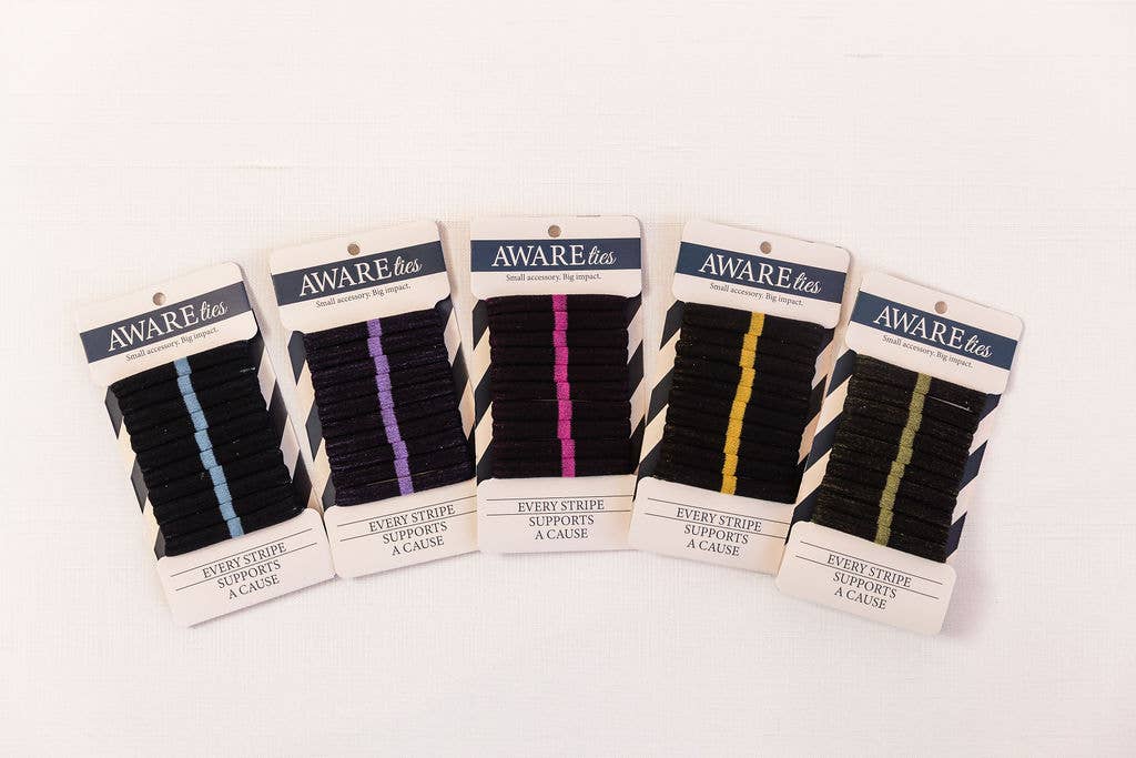 AWAREties - AWAREties | Yellow Stripe – Mental Health Awareness Pack