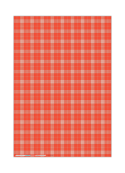 Mellowworks | RED HOLIDAY PLAID Gift Wrap (SHEET)
