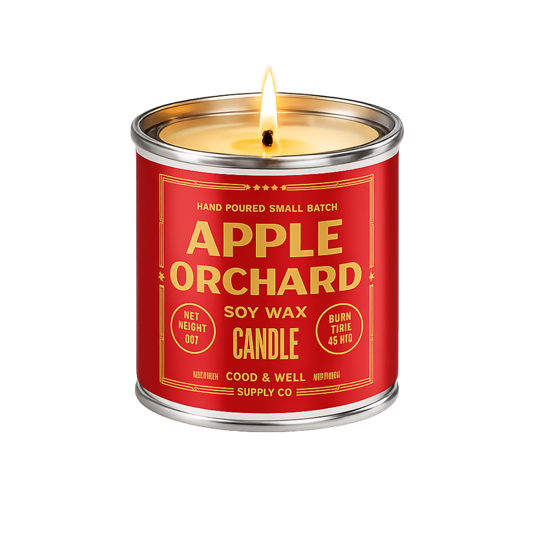apple orchard soy wax candle