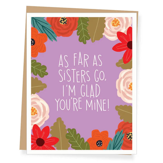 Apartment 2 Cards | As Far As Sisters Go Birthday Card
