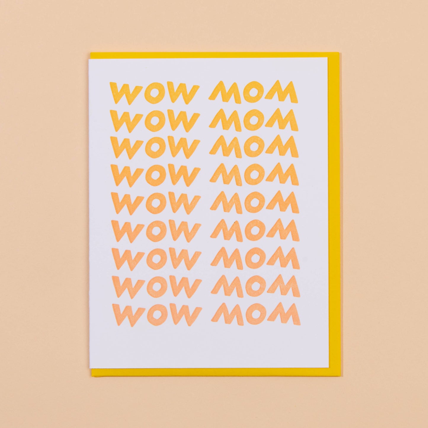 And Here We Are | Wow Mom Letterpress Greeting Card