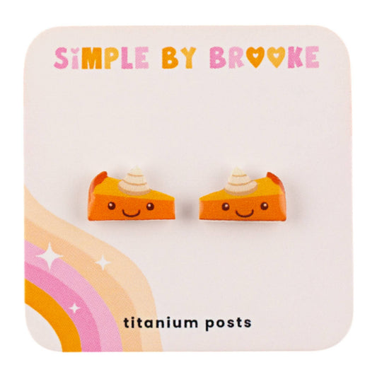 SimplebyBrooke | Kawaii Pumpkin Pie Earrings