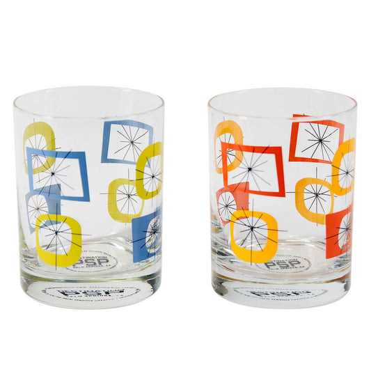 Atomic Old Fashioned Cocktail Glass - Set of 4