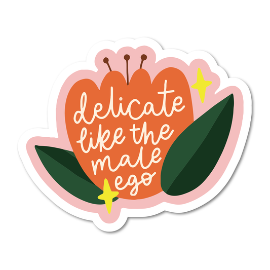 Mouthy Broad | Delicate Male Ego Vinyl Sticker