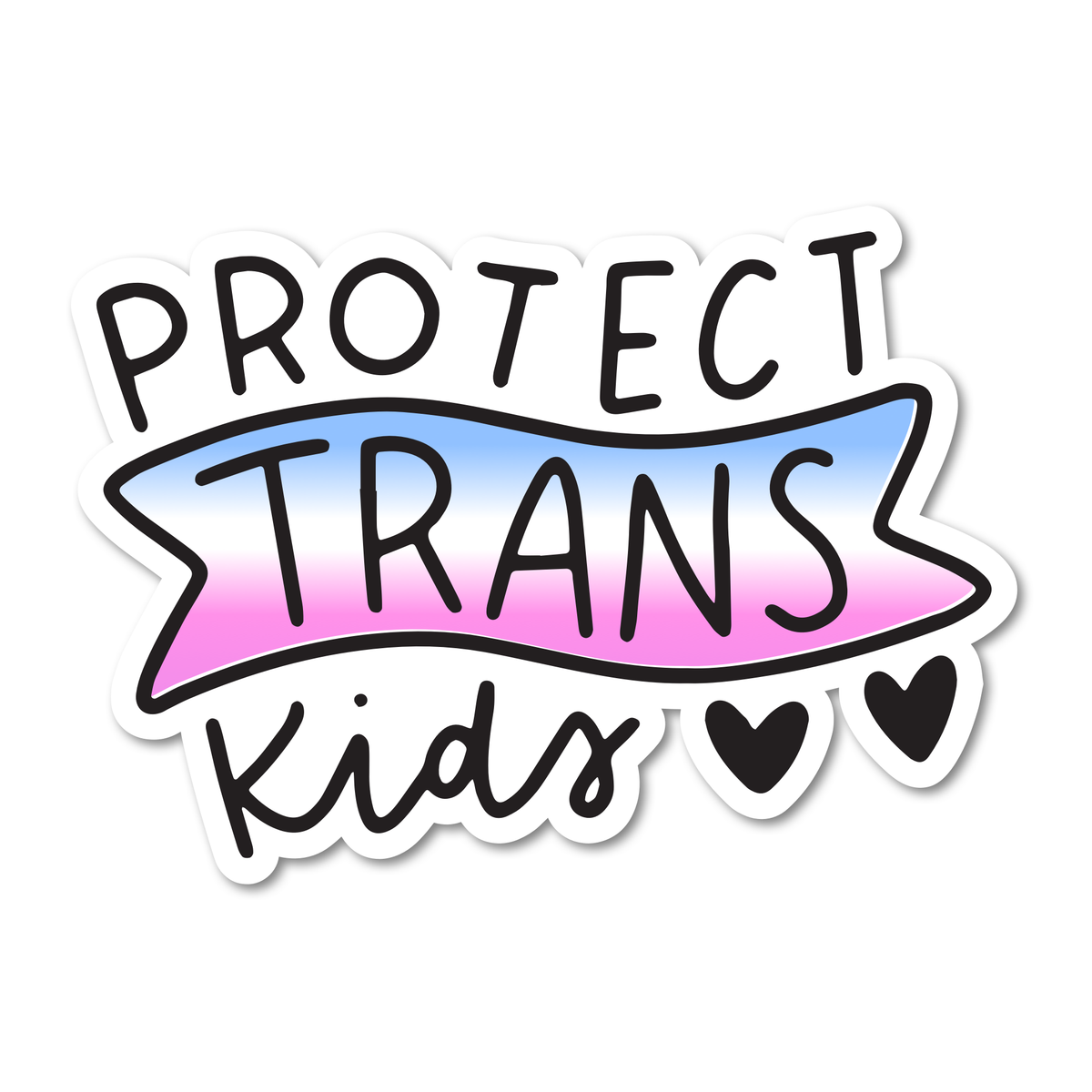 Mouthy Broad - Protect Trans Kids LGBTQ Ally Vinyl Sticker