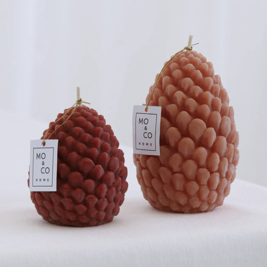 Mo&Co Home Exclusive: Sculpted Beeswax Pine Cones