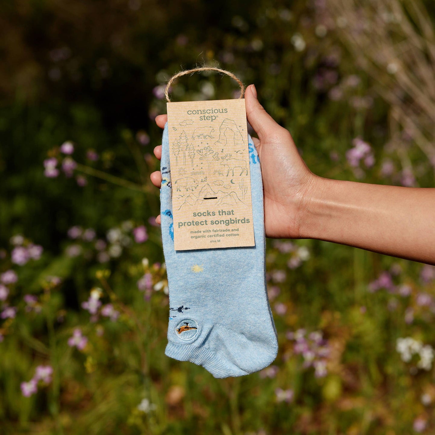 Conscious Step - Ankle Socks that Protect Songbirds | Gifts for Nature Lovers