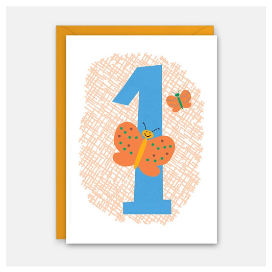 child first birthday card