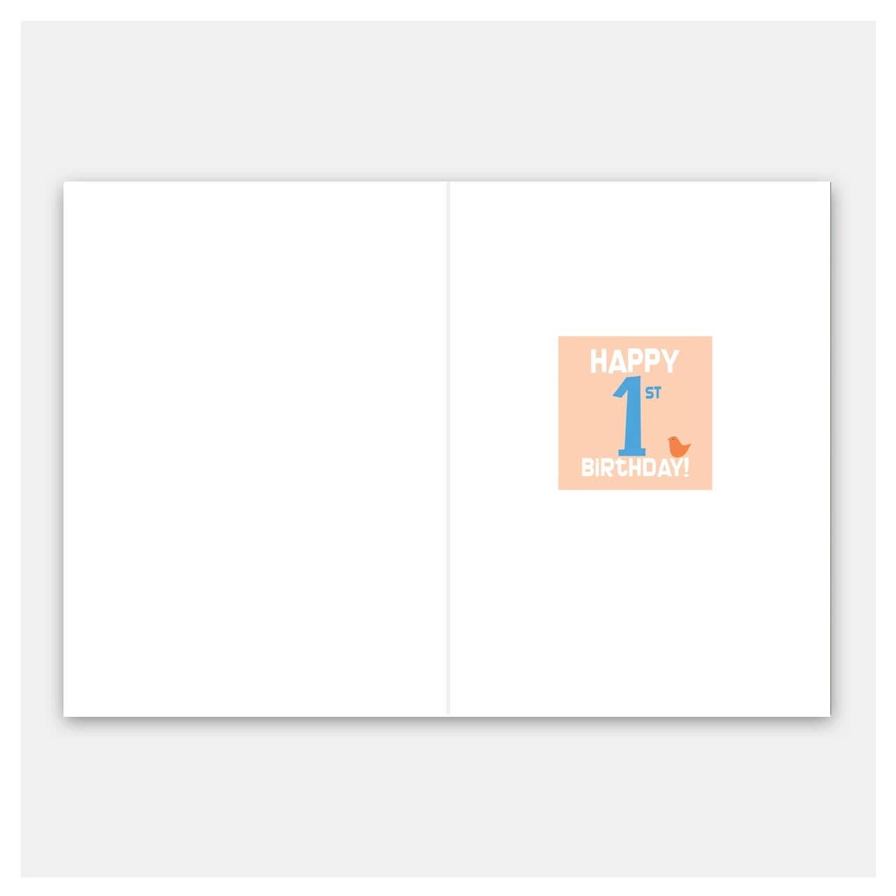 child first birthday card