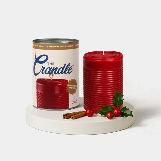 cranberry shaped candle