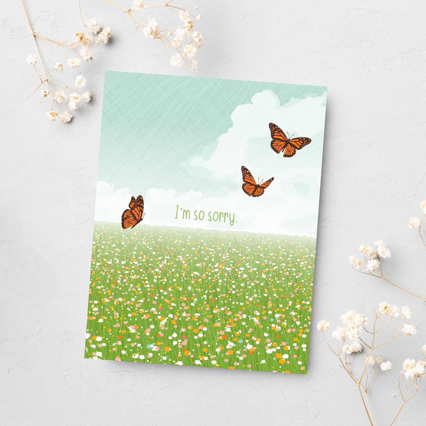 Modern Printed Matter | So Sorry Sympathy Card