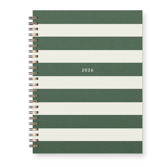 Ruff House | 2026 Striped Dated Planner : Calendar Year
