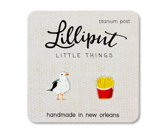 Lilliput Little Things | Seagull & French Fries Earrings