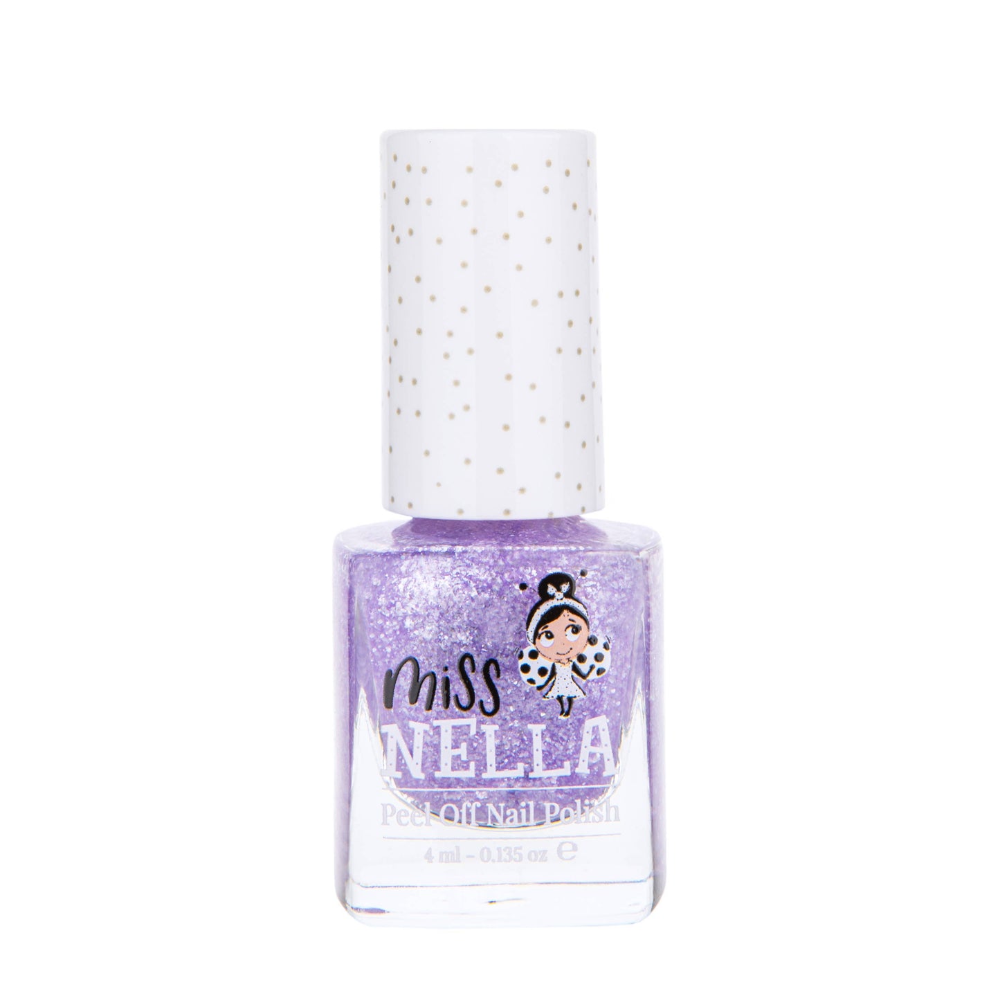 Miss Nella | Sparkly Zebra Kids Peel Off Odour Free Nail Polish