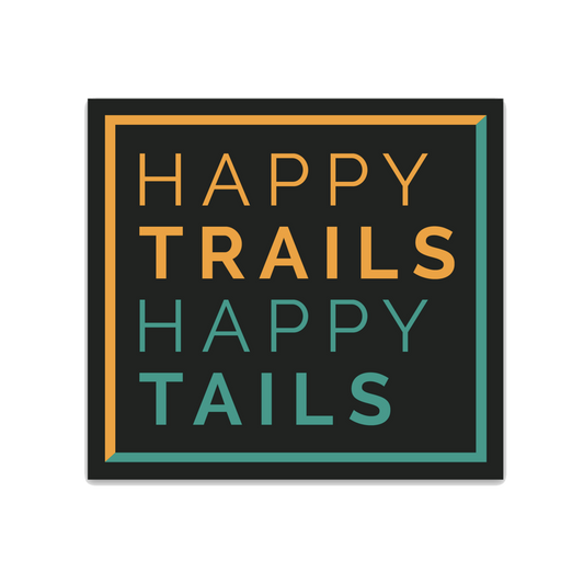 MuttRuk | Happy Trails Happy Tails Vinyl Sticker
