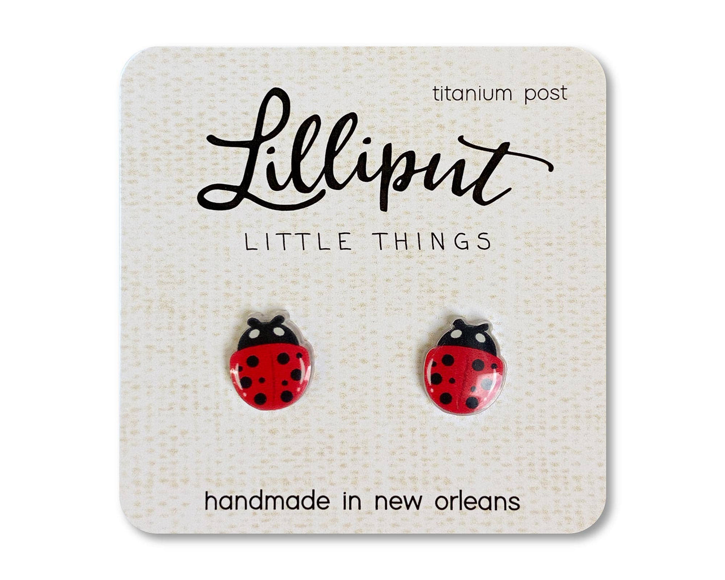 Lilliput Little Things | Ladybug Earrings