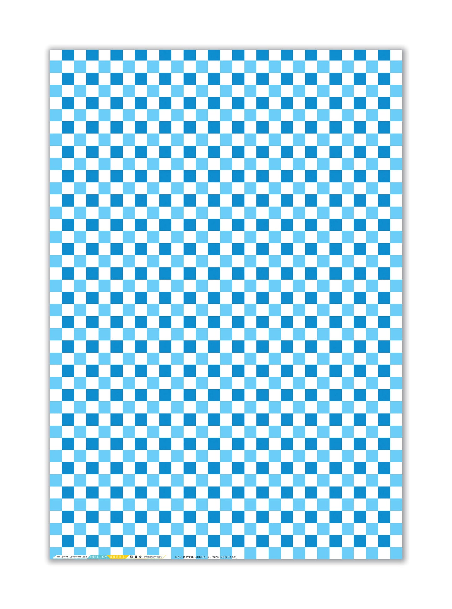 Mellowworks | HANUKKAH CHECKERBOARD Gift Wrap (ROLL)