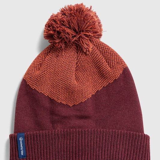 Recycled Chevron Pom Beanie