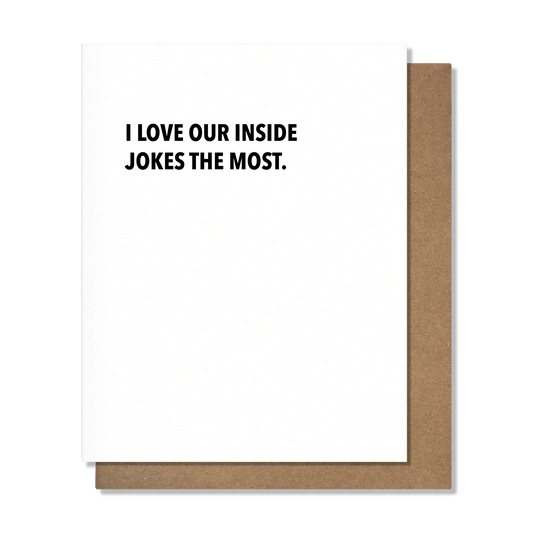 Pretty Alright Goods | Inside Jokes (Friendship Card)
