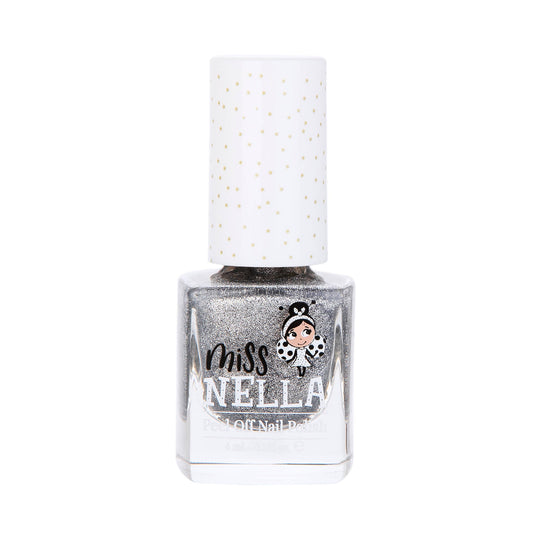 Nail polish bottle with 'Miss Nellie' branding on a white background