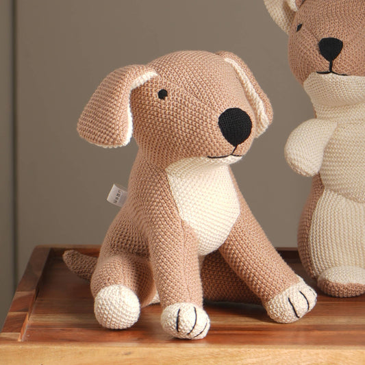 100% Handmade Cotton Knitted Soft Dog Plush Toy/Soft Toys