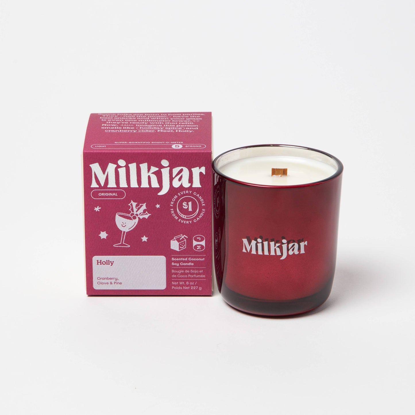 Milkjar Candle Co. | Holly | Cranberry, Clove & Pine Coconut Soy