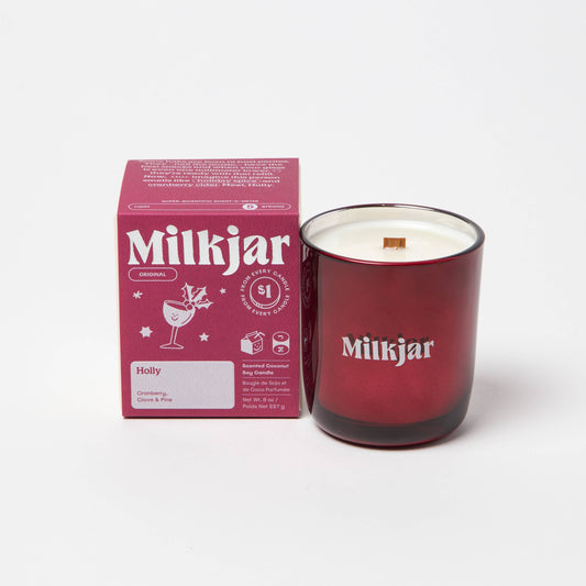 Milkjar Candle Co. | Holly | Cranberry, Clove & Pine Coconut Soy