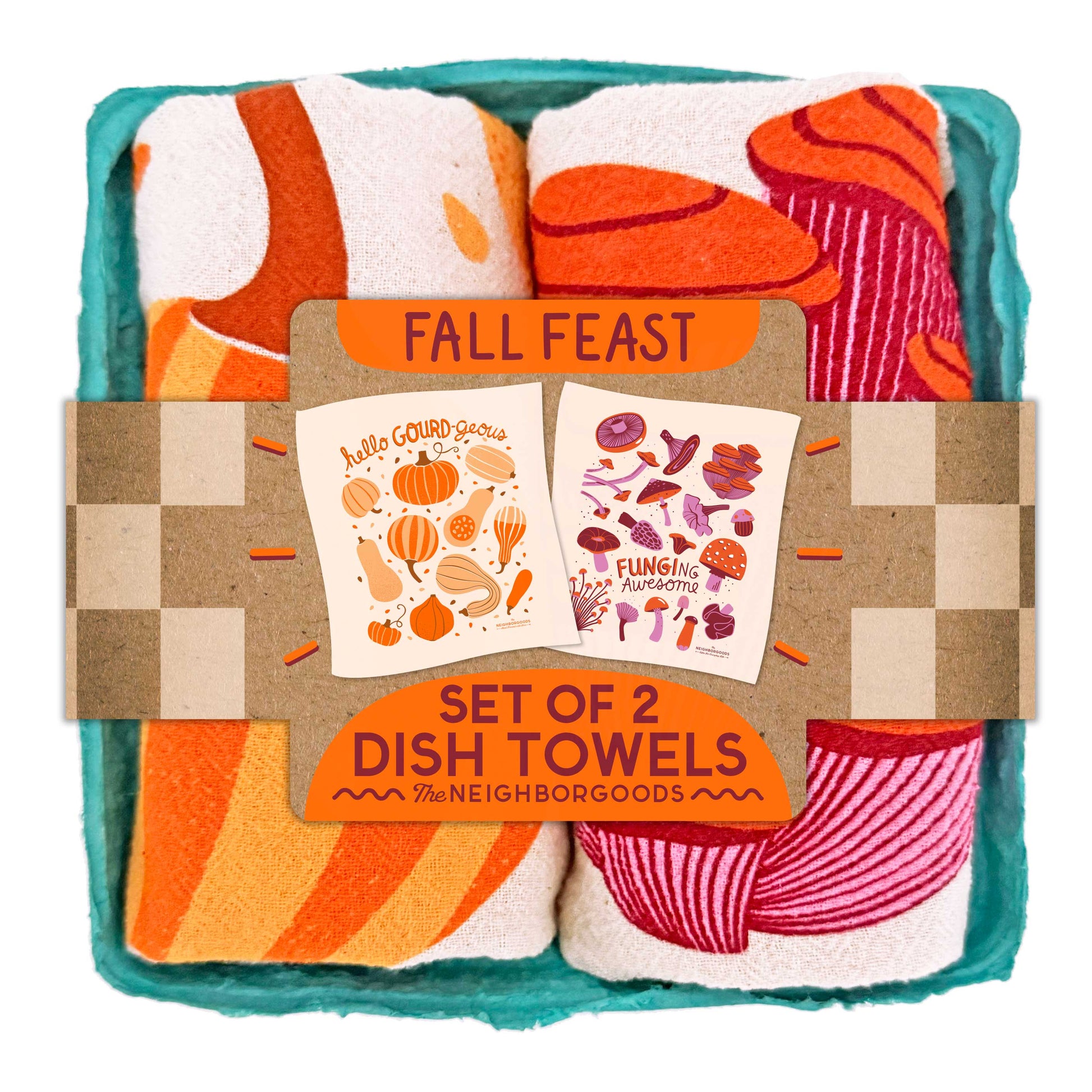 fall fest dish towels 