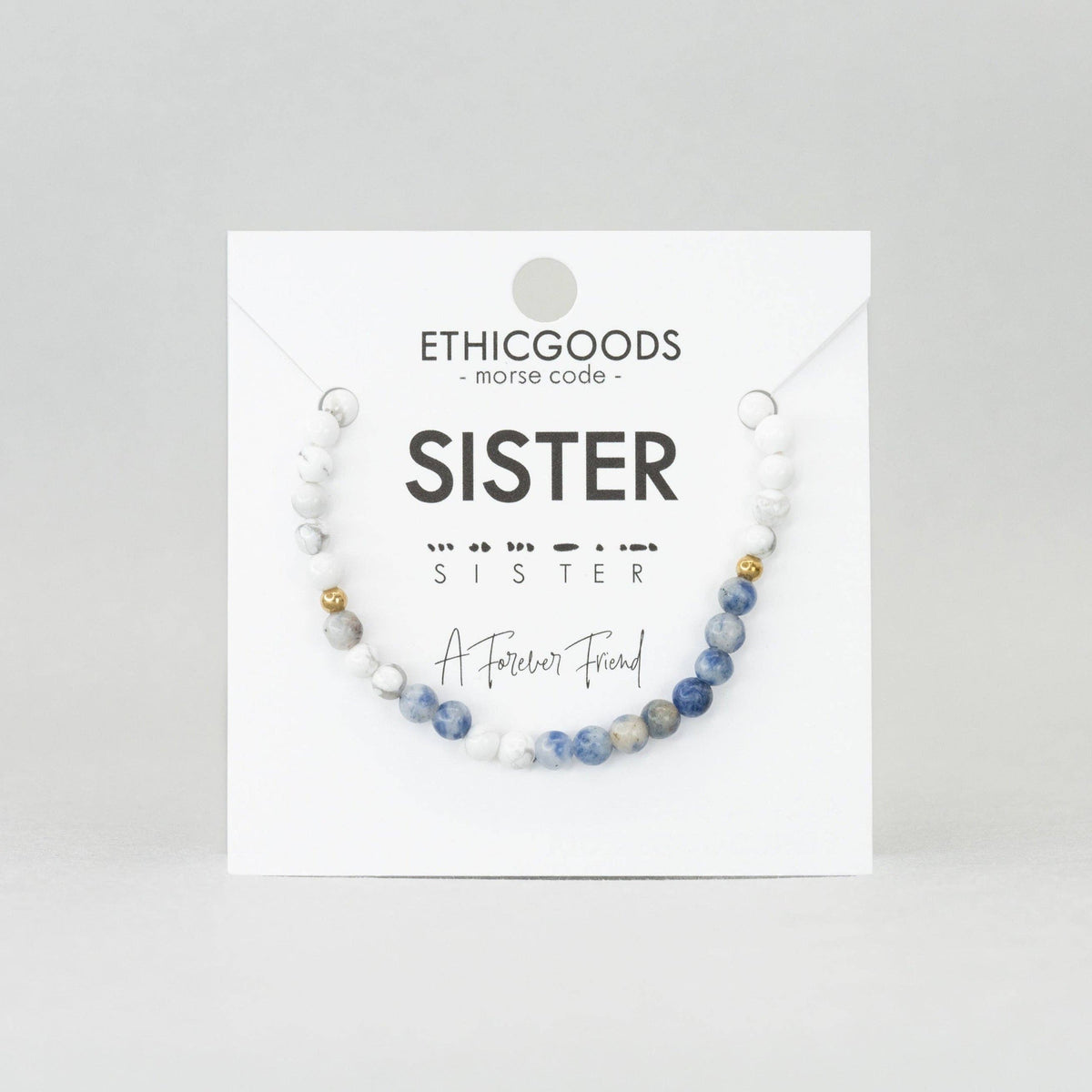 Ethic Goods | Morse Code Bracelet | Sister