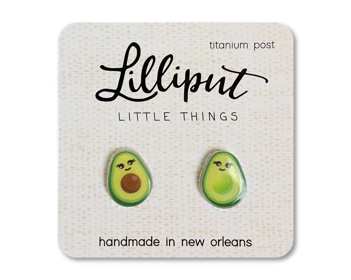 Lilliput Little Things | Kawaii Avocado Earrings