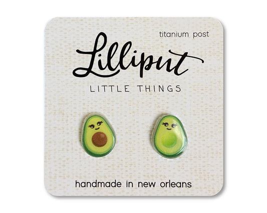 Lilliput Little Things | Kawaii Avocado Earrings