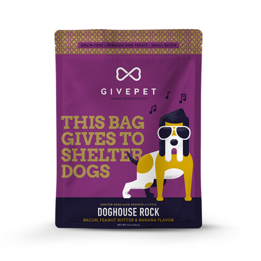 give pets doghouse rock treats