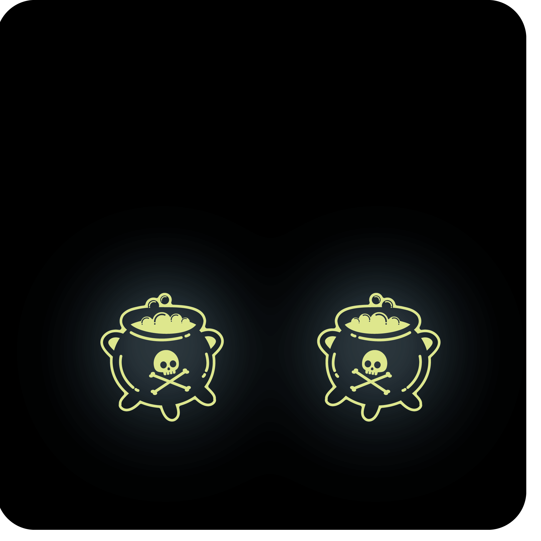 glow in the dark cauldron