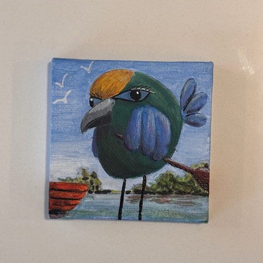 green little bird