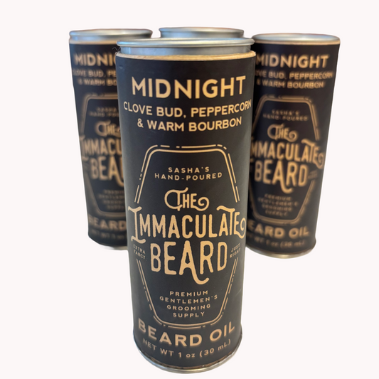 immaculate beard midnight beard oil
