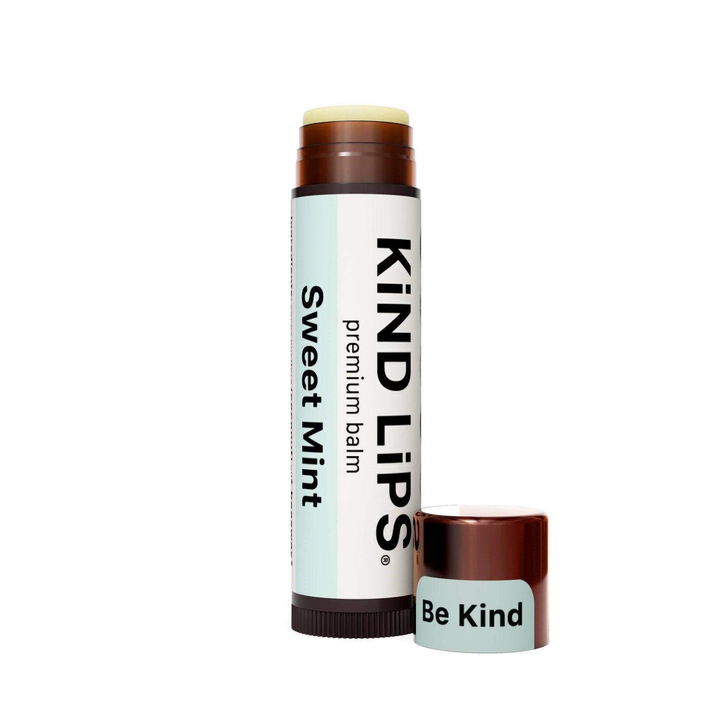 Kind Lips sweet mint lip balm on a white background
