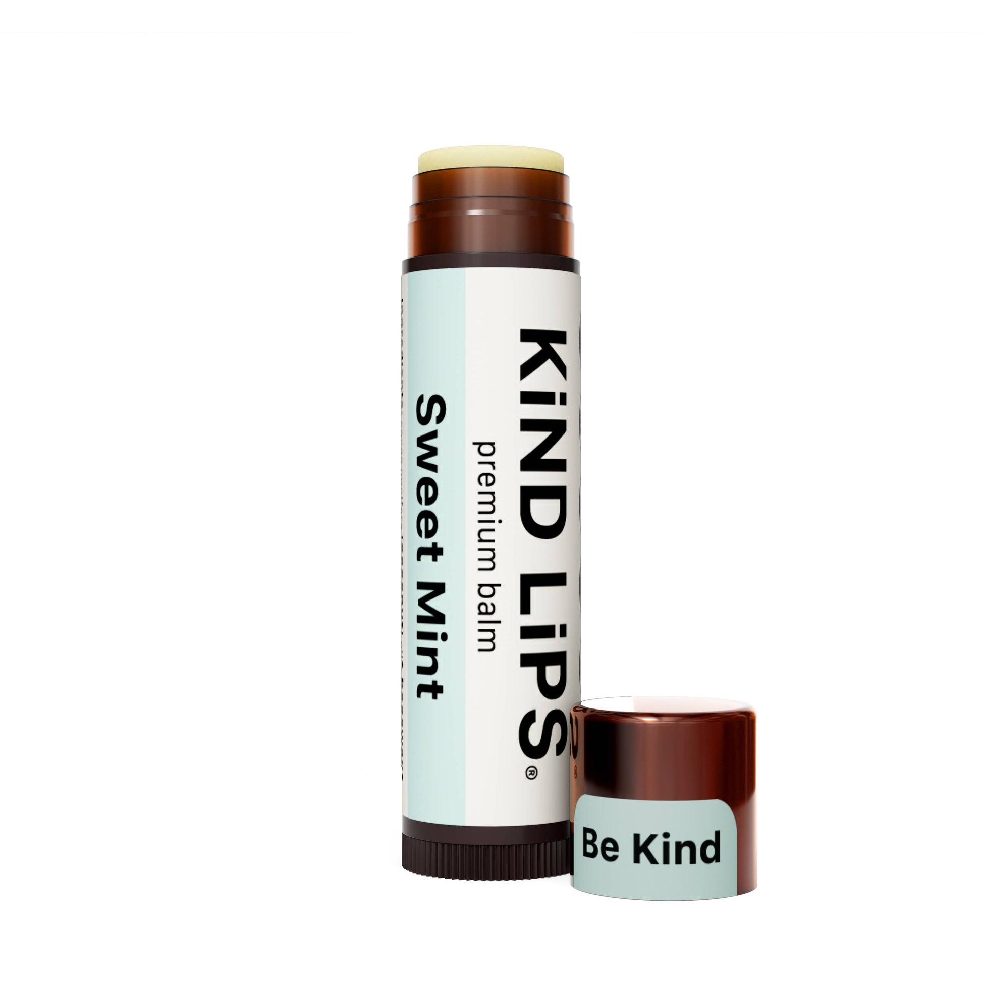 Kind Lips sweet mint lip balm on a white background