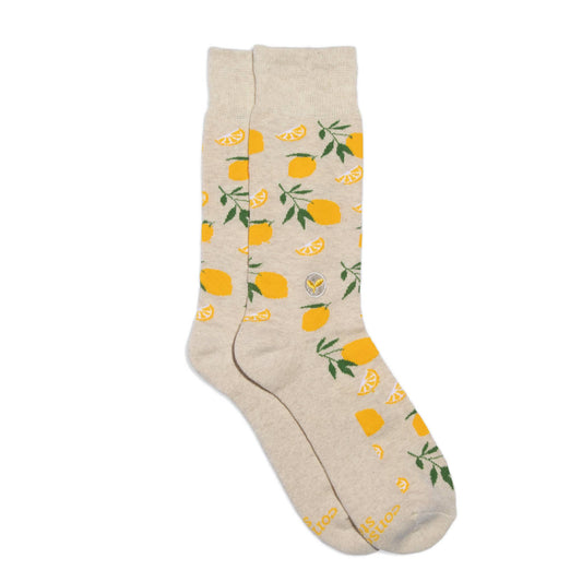 lemon ankle socks