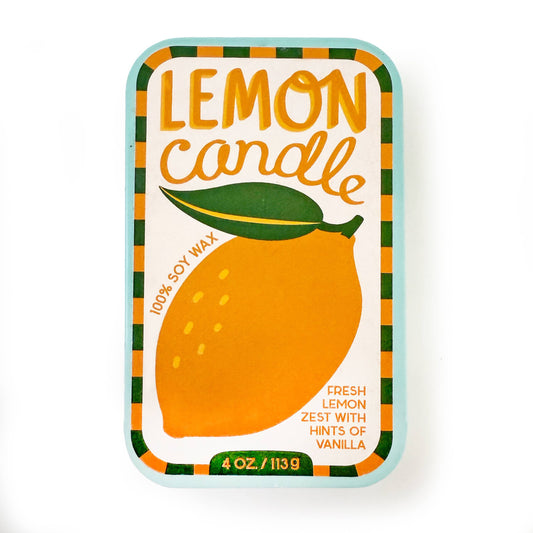 Fig candle packaging with a pink fig illustration on a white background