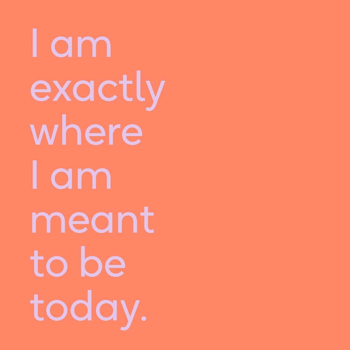 Motivational quote on an orange and white background with a sun icon.
