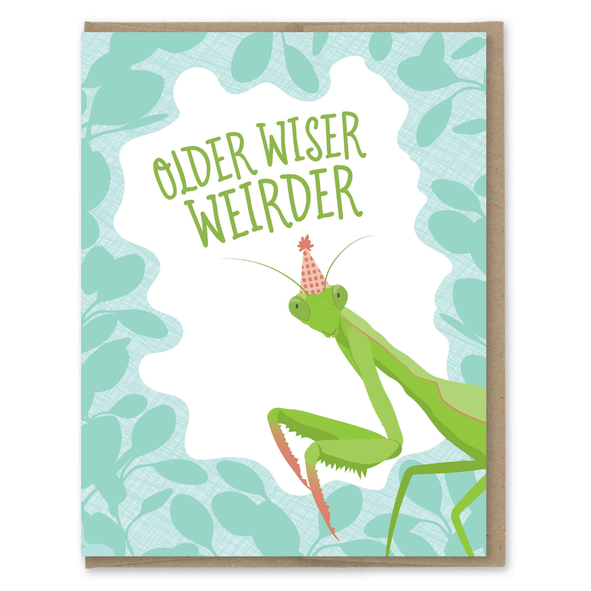 older wiser weirder bday card