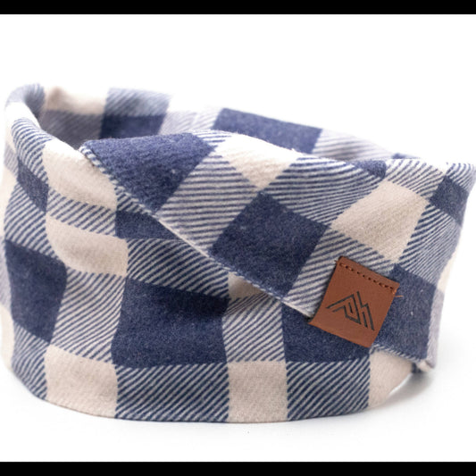 pacific hound blue flannel scarf