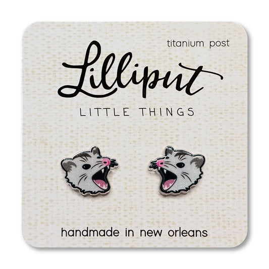 possum earrings